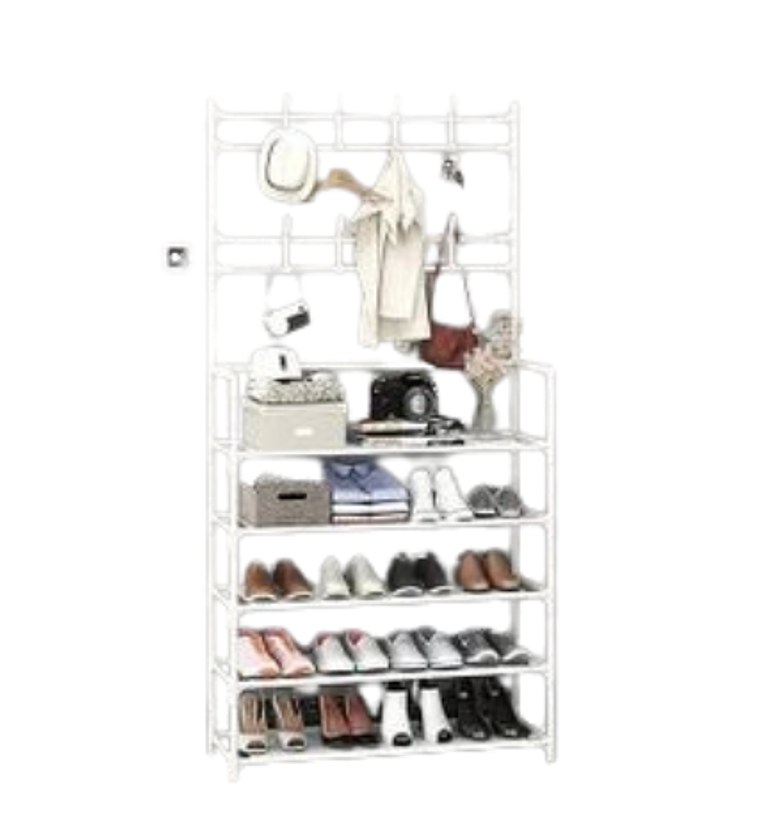  Multifunctional Coat Rack with Shoe Storage image