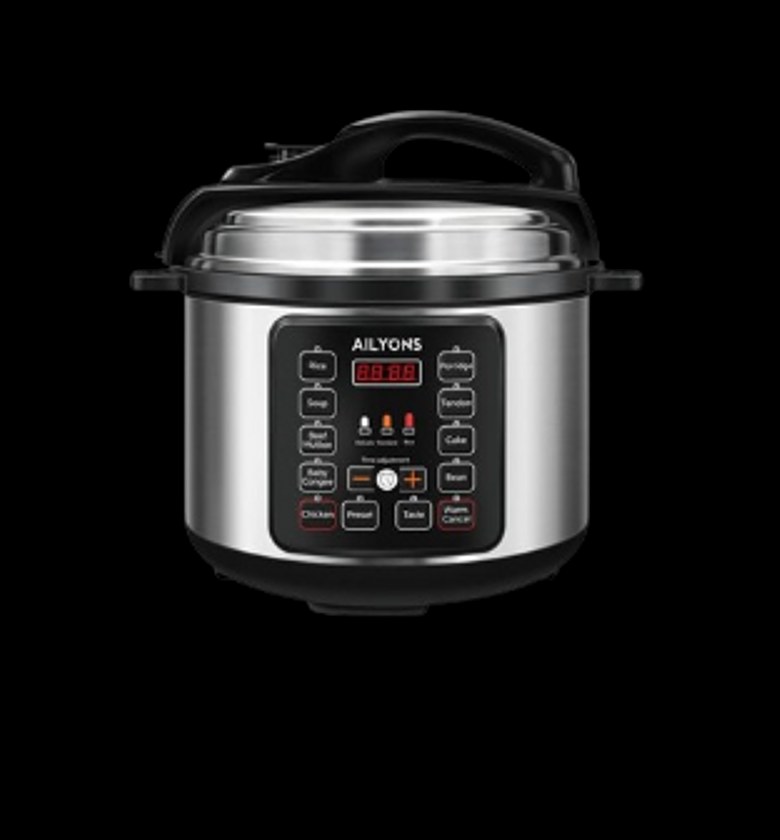 AILYONS LS-A1 5L Deluxe 5L Automatic Electric Digital Pressure Cookers 900W Silver image
