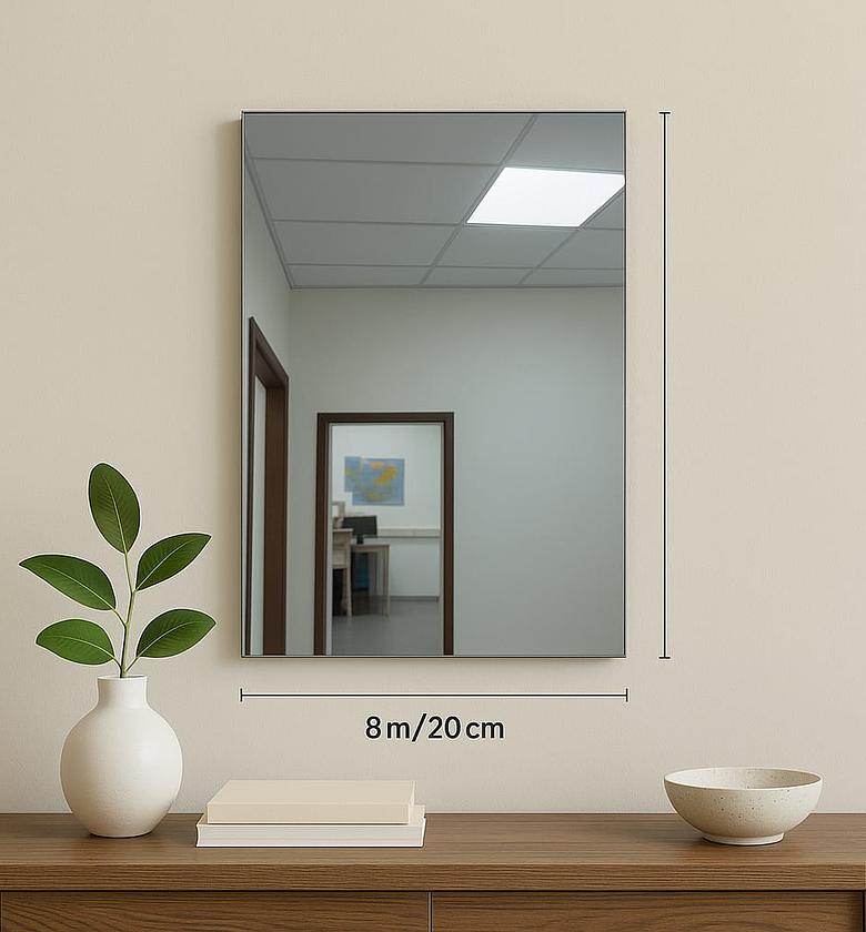 Peel & Stick Wall Mirror – Oval & Rectangular Designs image