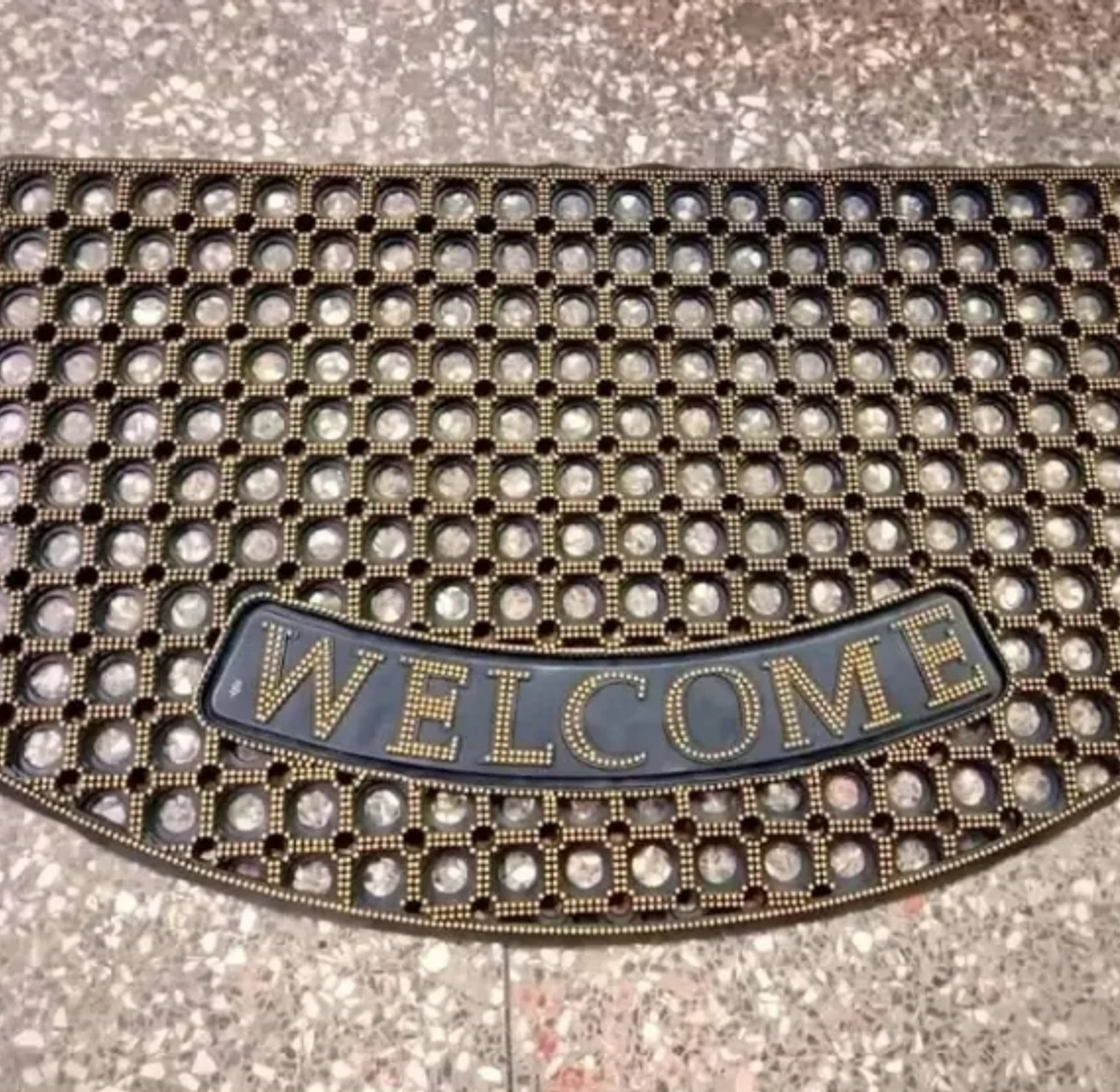 Rubber welcome door mat image