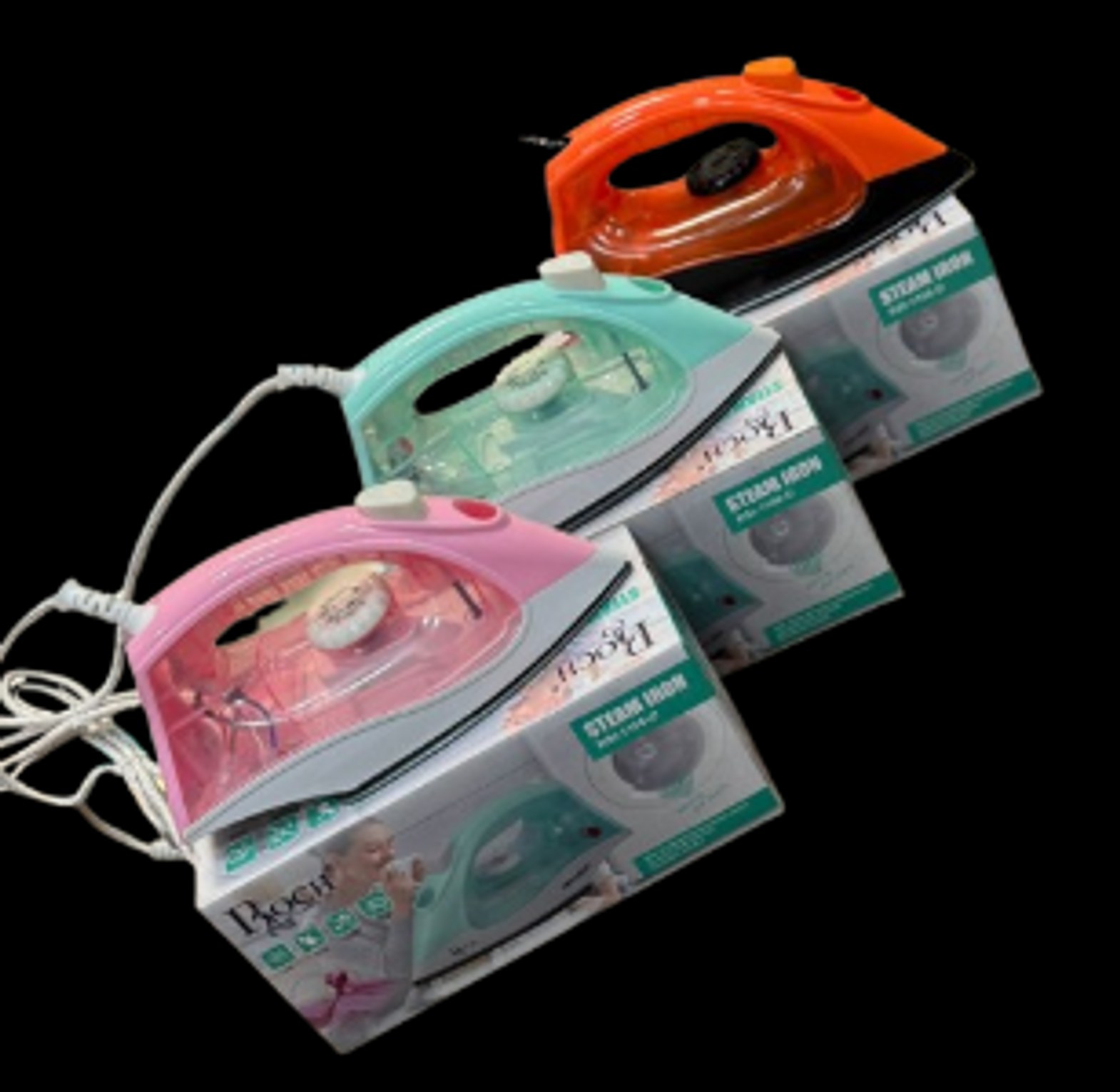 Roch Steam Iron, Non Stick Soleplate, Adjustable Temperature image