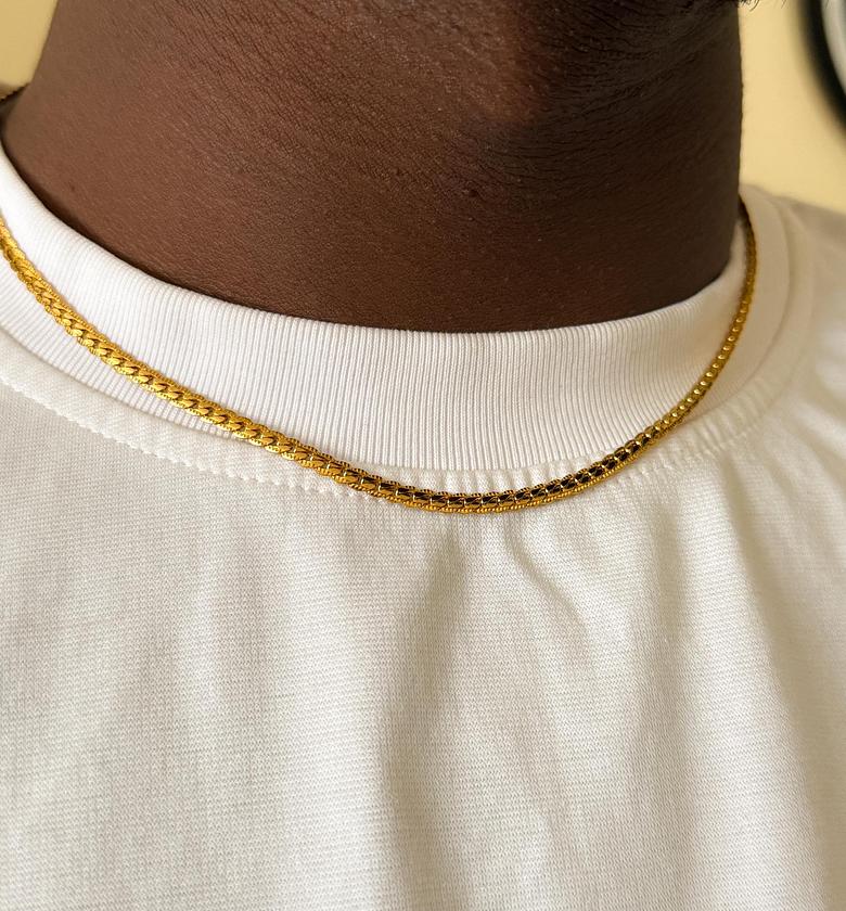 19 inch gold wheat chain image
