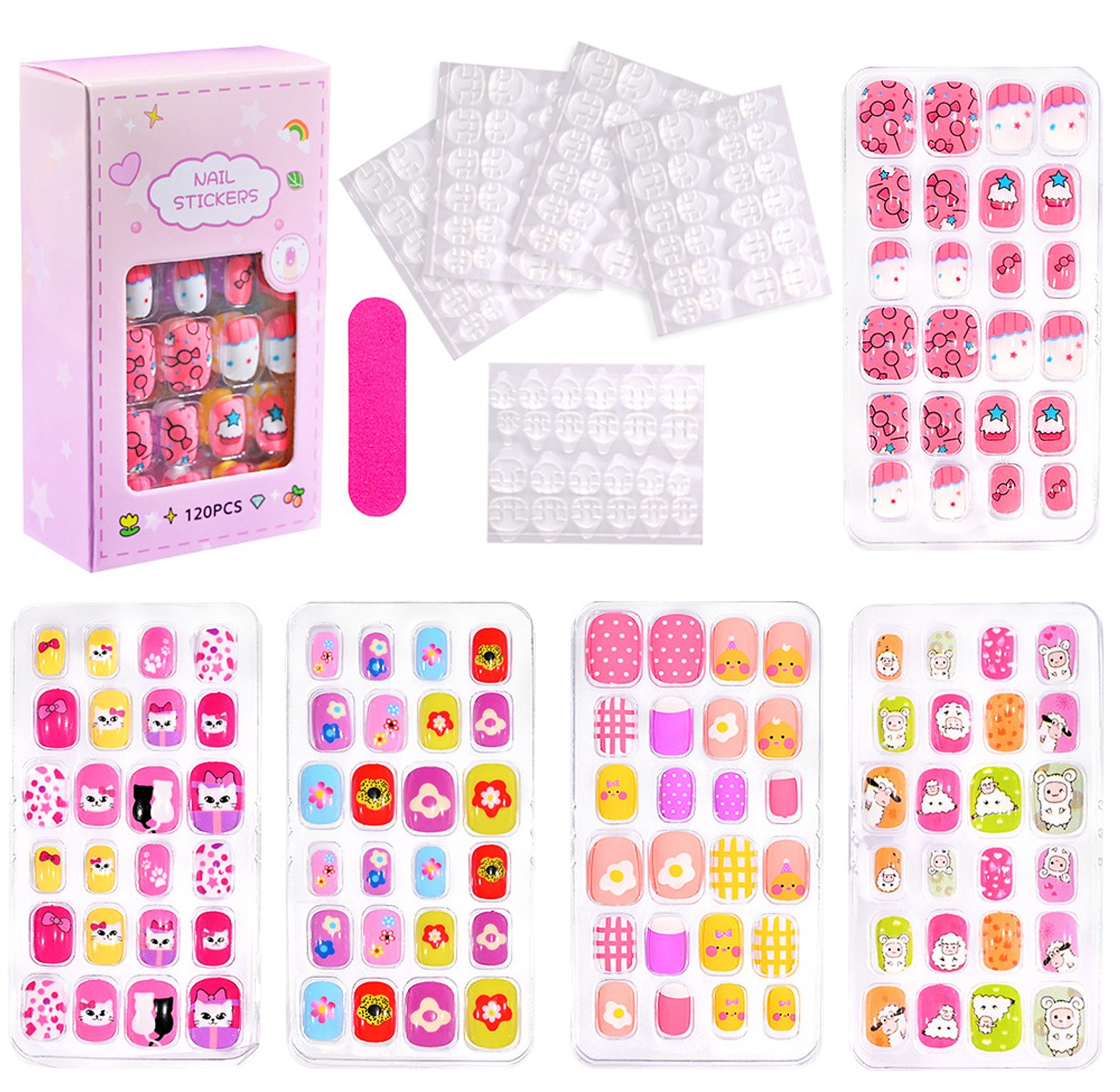 Girls Colorful Hair Bands Set image