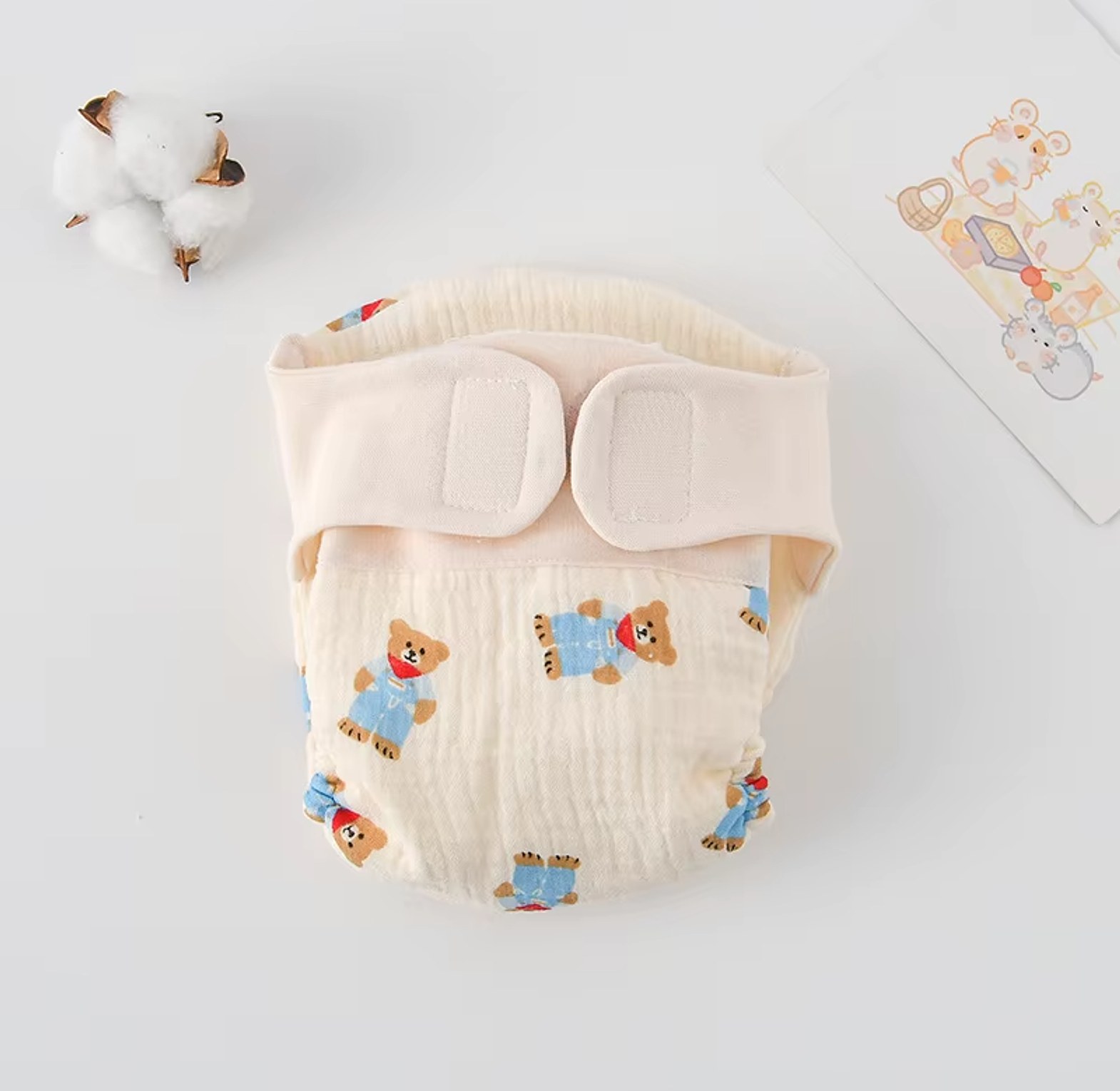 Reusable Muslin Cloth Diapers image