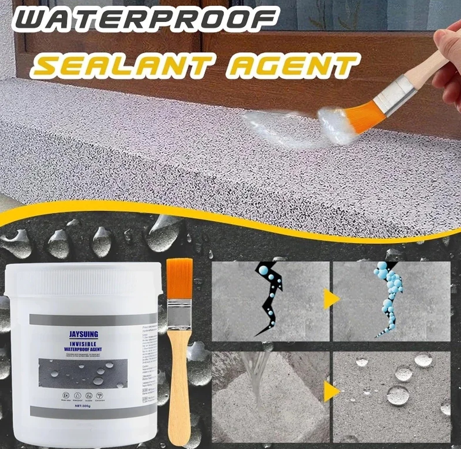 Invisible Waterproof Sealant Glue for Roof Leaks and Walls image