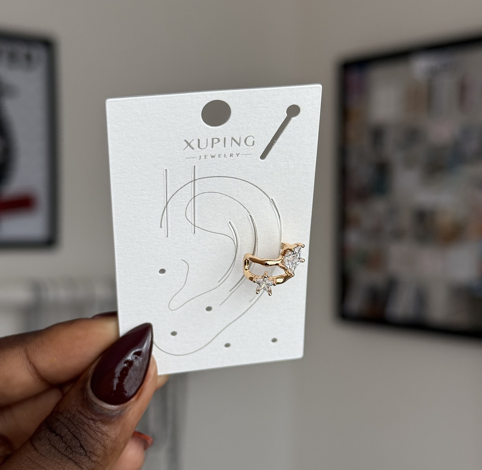 Double Starburst Ear cuff image