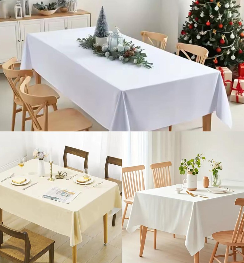 Premium Waterproof Rectangular Tablecloth 140x220cm - Stain Resistant image
