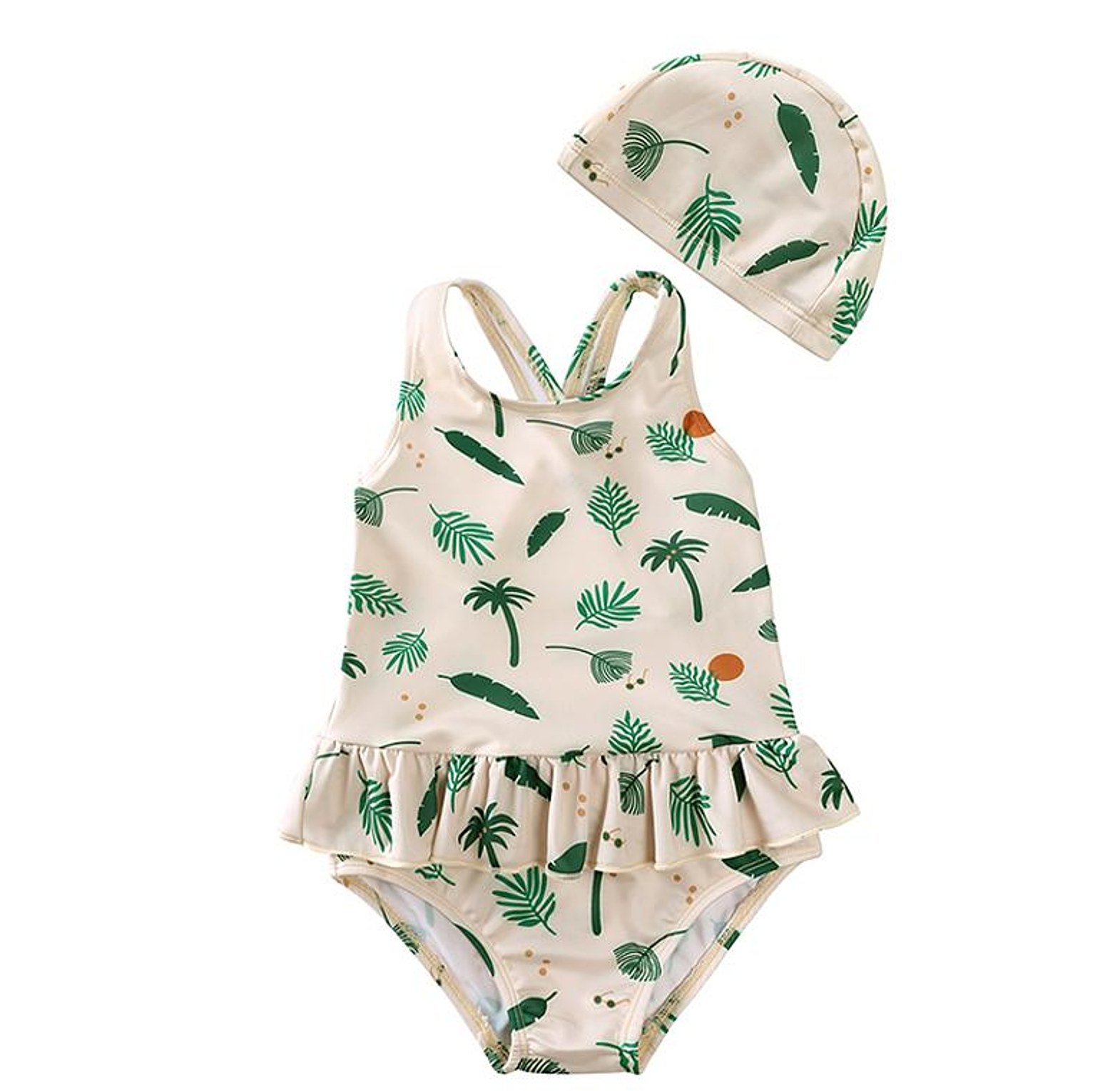 Girls one piece swimming costume image