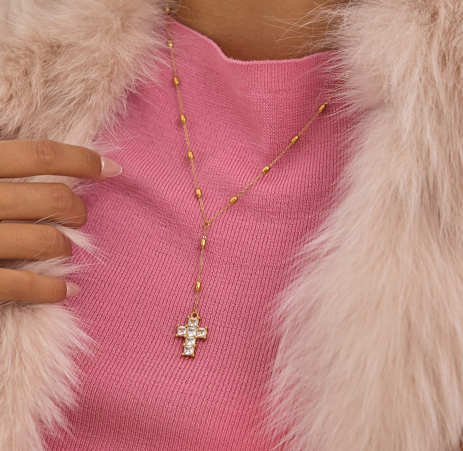 Divine Glow Lariat Necklace image