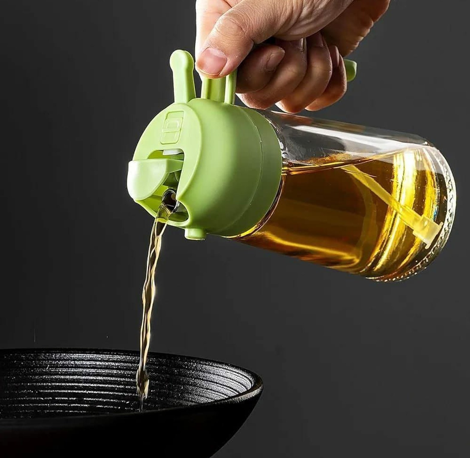 2 in 1 Pour and Spray Oil Bottle, Oil Sprayer image