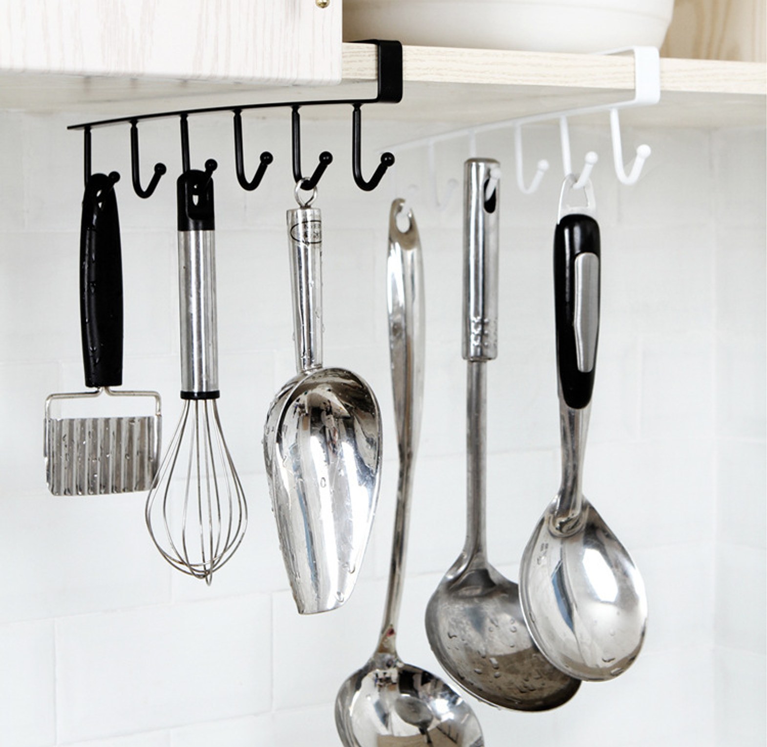 Iron 6 Hook Storage Shelf  image