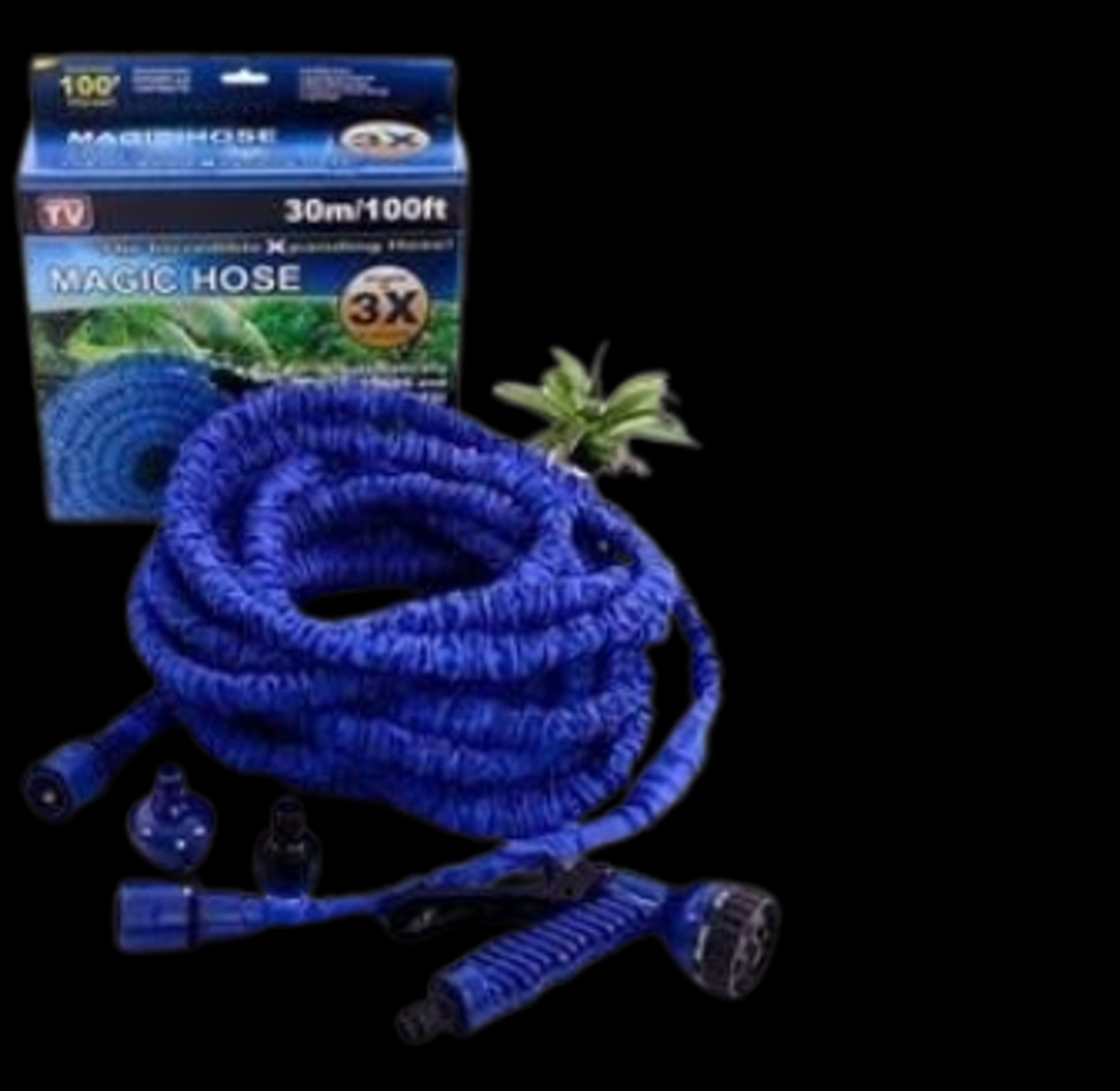 Horse Pipe. Magic Expandable High Pressure Horse Pipe- 60M /200ft Garden Watering, Car Wash image