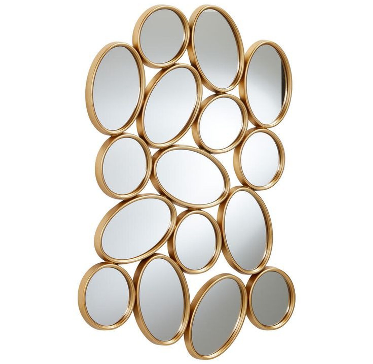 16 circles  mirror 🪞    Available in black & gold    Size :91cm * 61cm     image