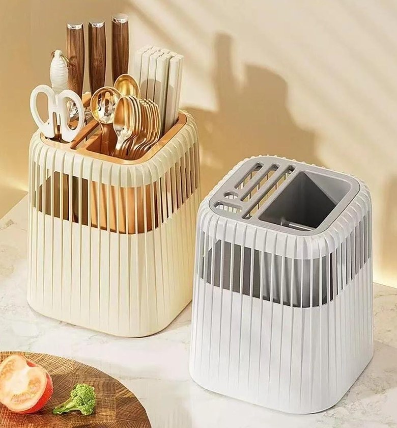 Multi-Functional Rotating Knife & Utensil Rack image