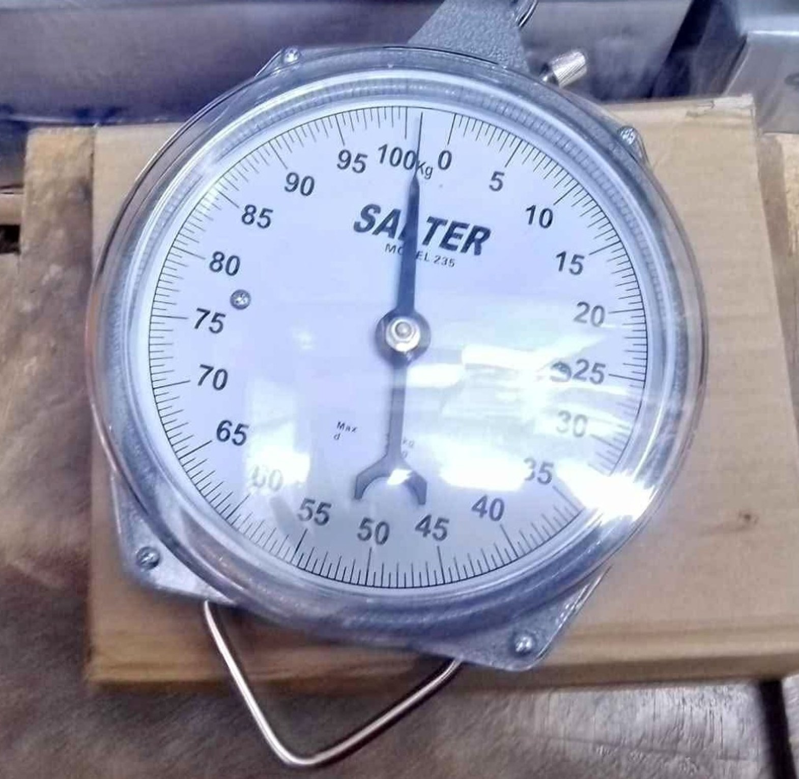 Small salter hanging scale image