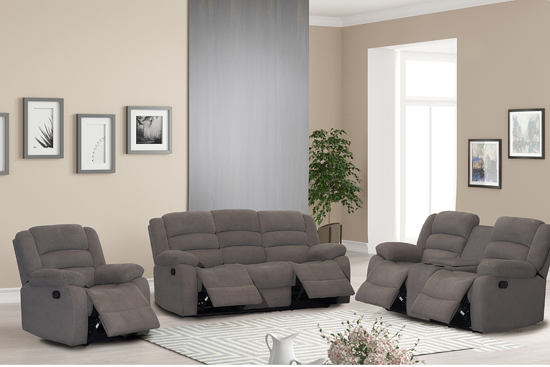 JASPER 6 Seater Fabric Recliner (3+2+1) image