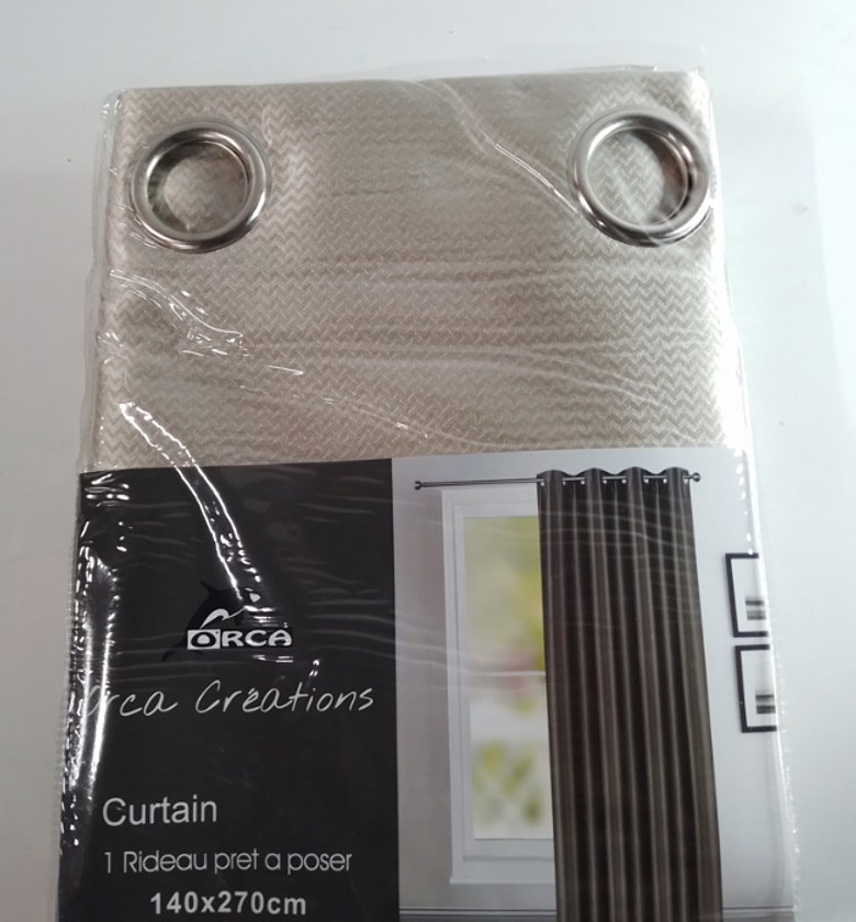 CURTAIN (8 RINGS/BLACK-OU image