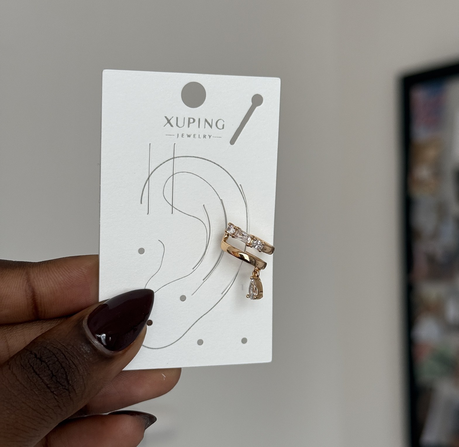 Celestial Dewdrop Ear cuff image