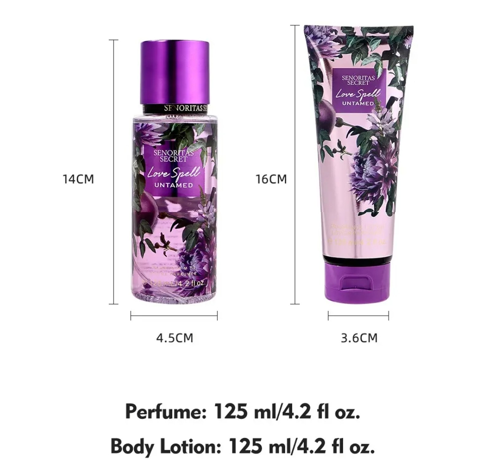 Senoritas Secret Love Spell Untamed Body Mist and Perfume Lotion Gift Set with 125ml Body Mist and 125ml Perfume Lotion  image