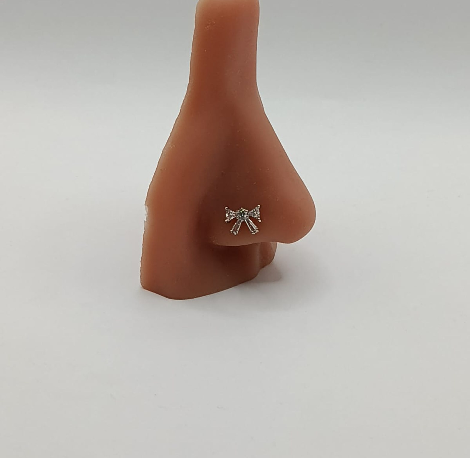   Crystal Bow Nose Ring image