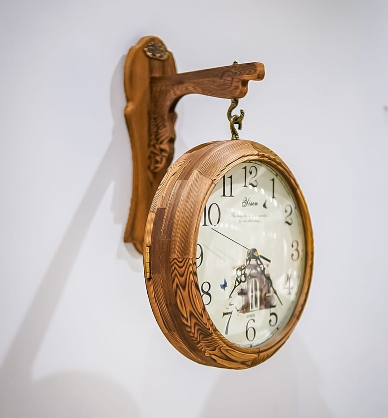 Vintage Double-Sided Clock image