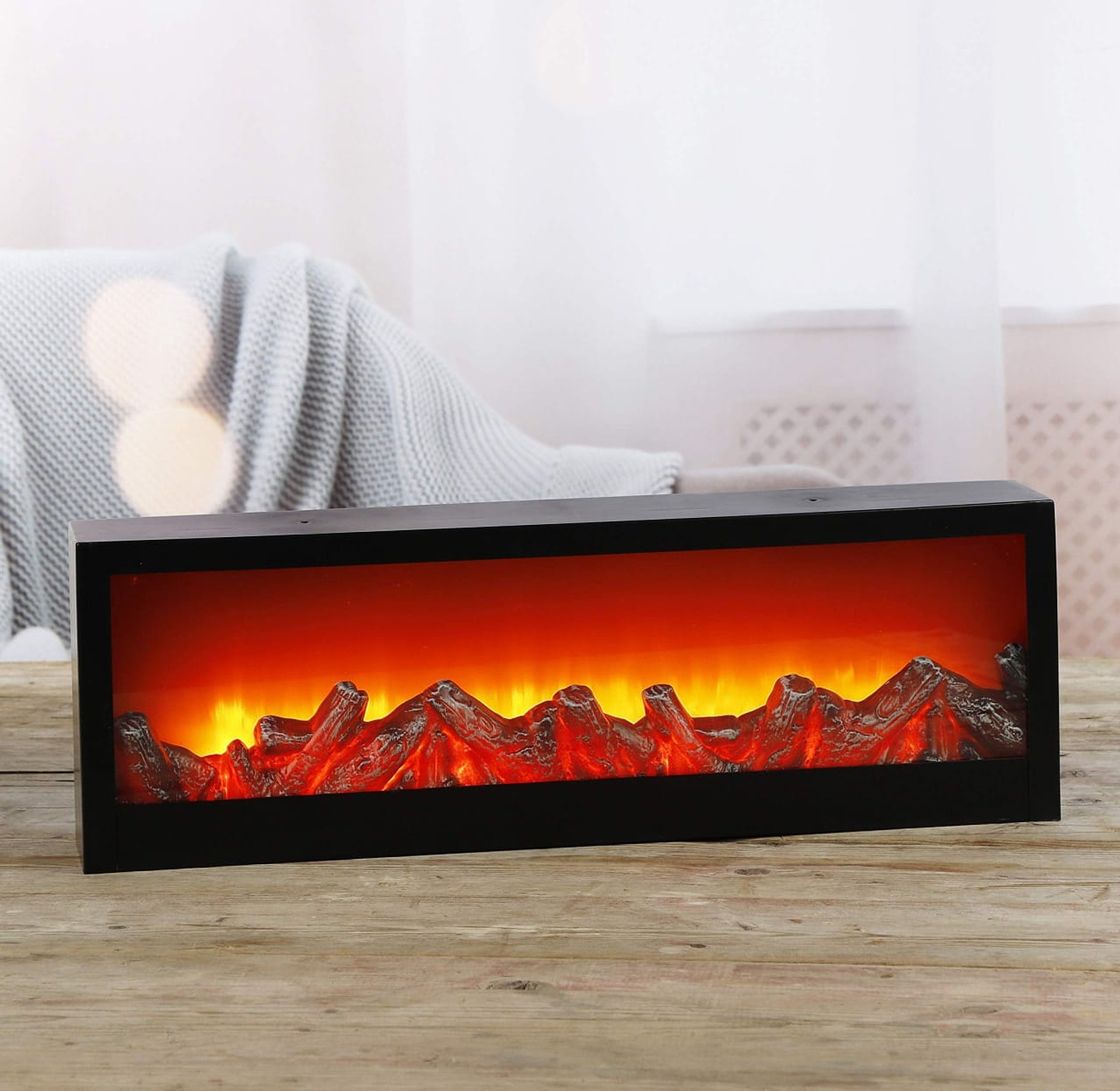 60cm Electric Fireplace Decor – Versatile Tabletop or Wall-Mounted Ambiance for Nairobi Homes image