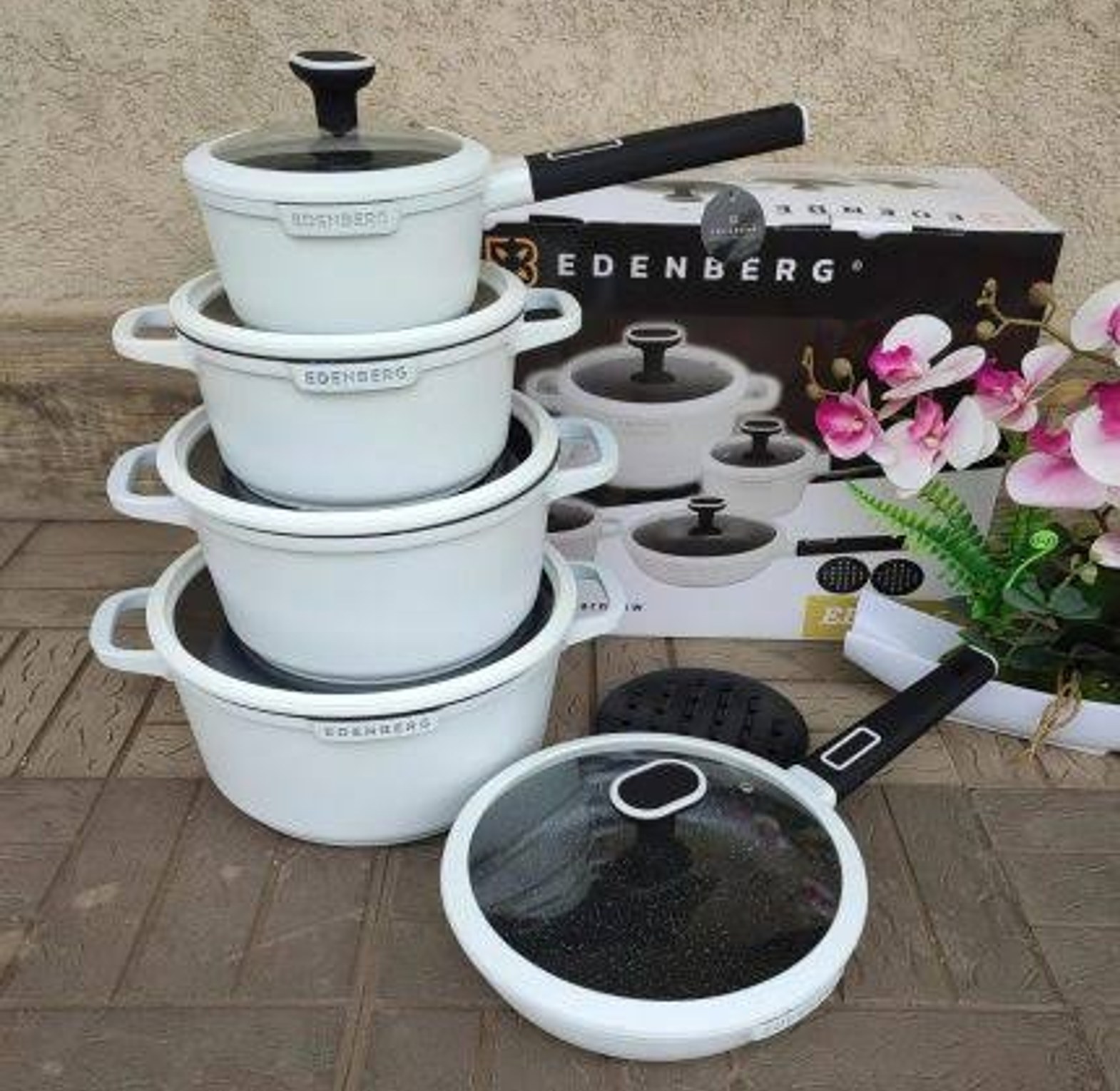 Edenburg 23pc Cookware Set(White) image