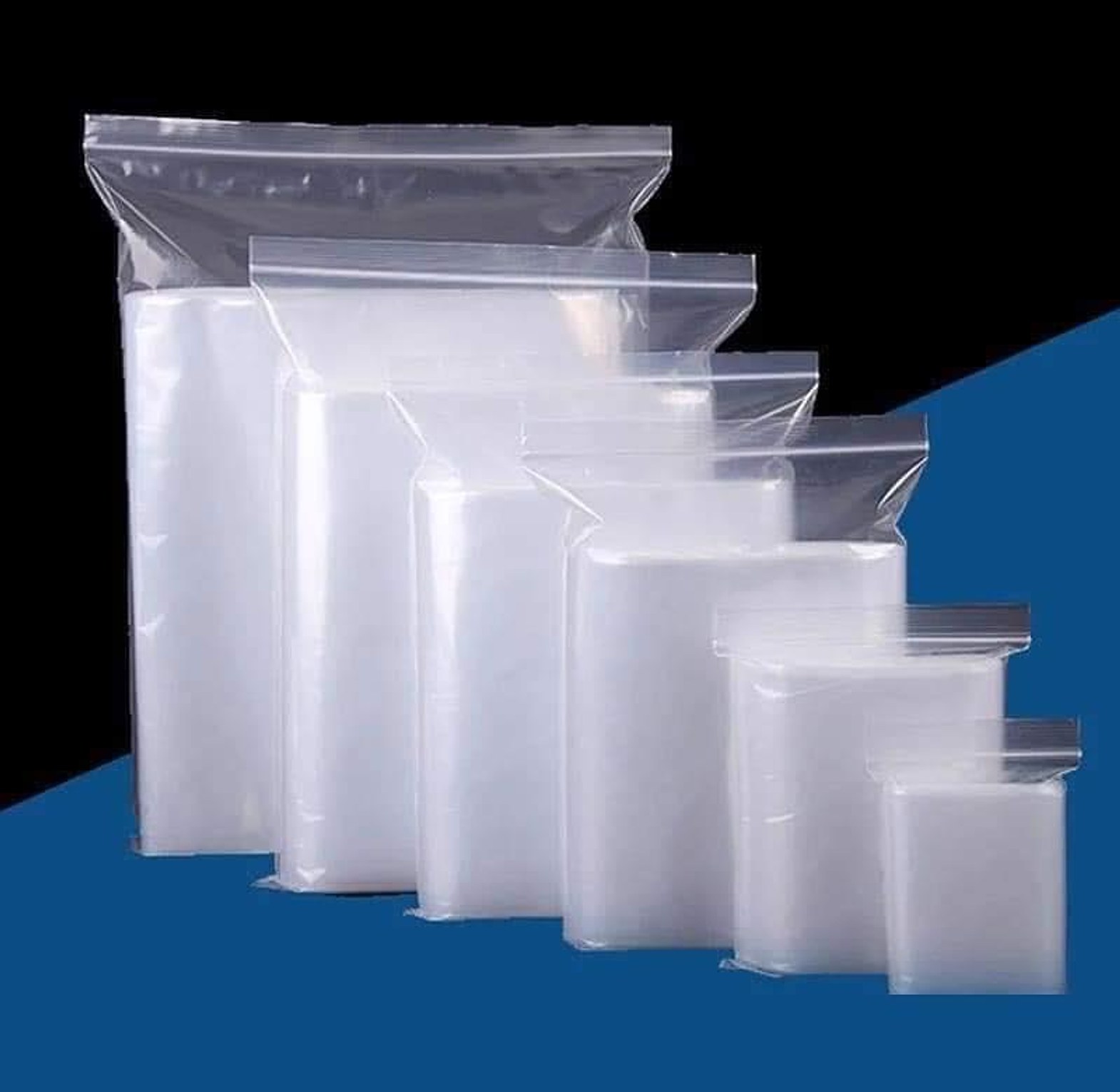 Reusable Ziplock Storage Bags – 50PCS Pack image