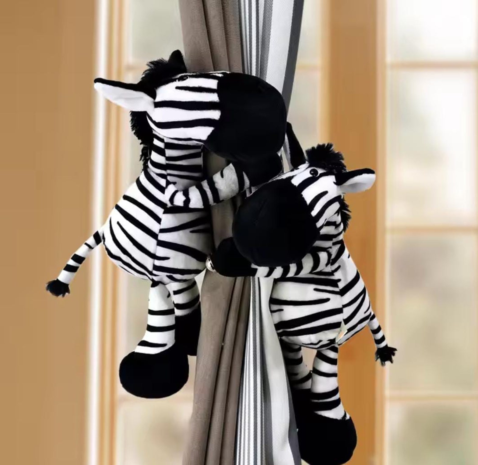 2pcs Stuffed Plush Curtain Bucks image