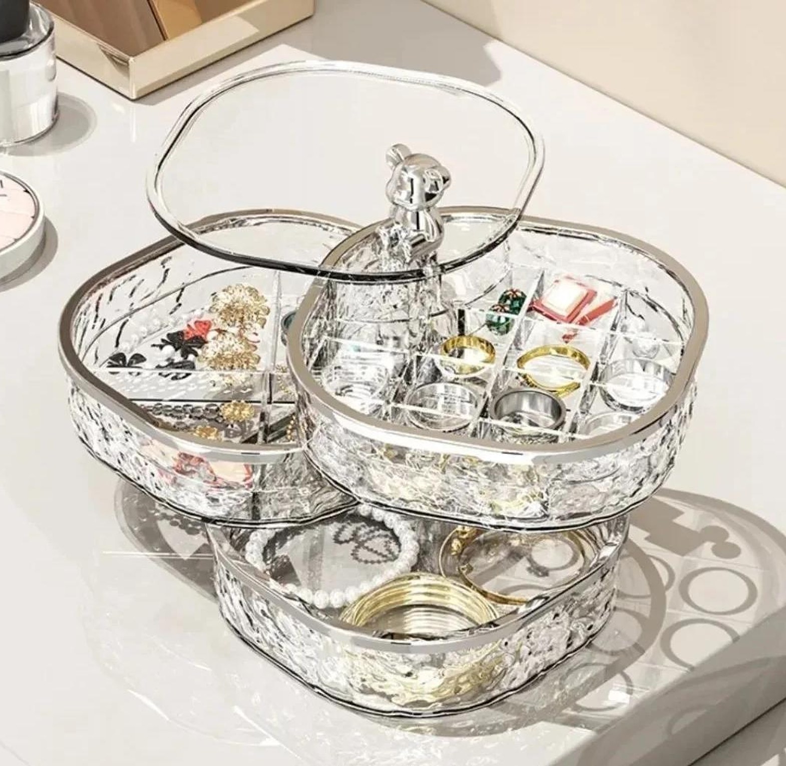 Rotating jewellery organizer image