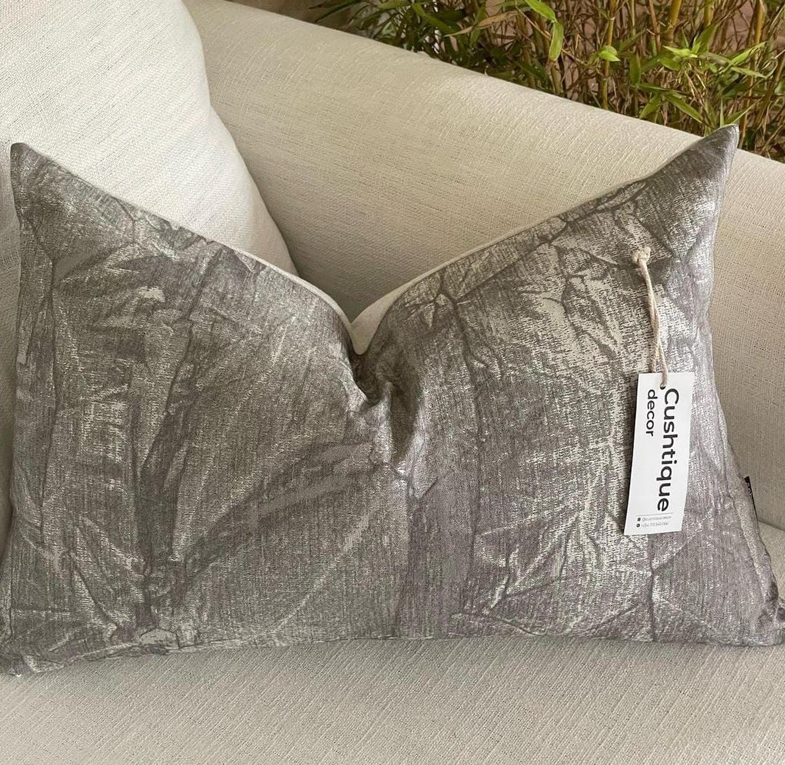 Crushed Gray Cushion image