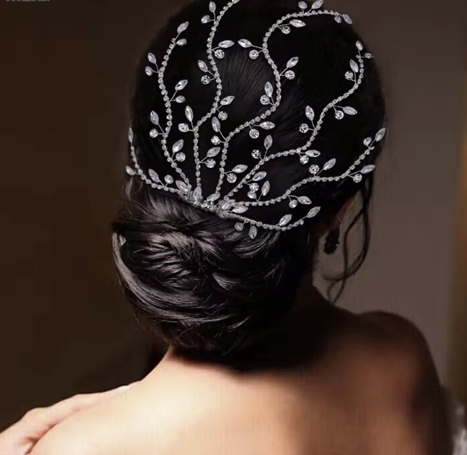 Sylvana Crystal Vine Bridal Headpiece image