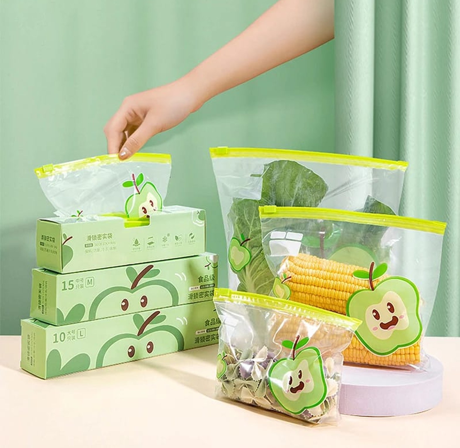 Reusable Food Storage Bags Plastic Ziplock Bags image