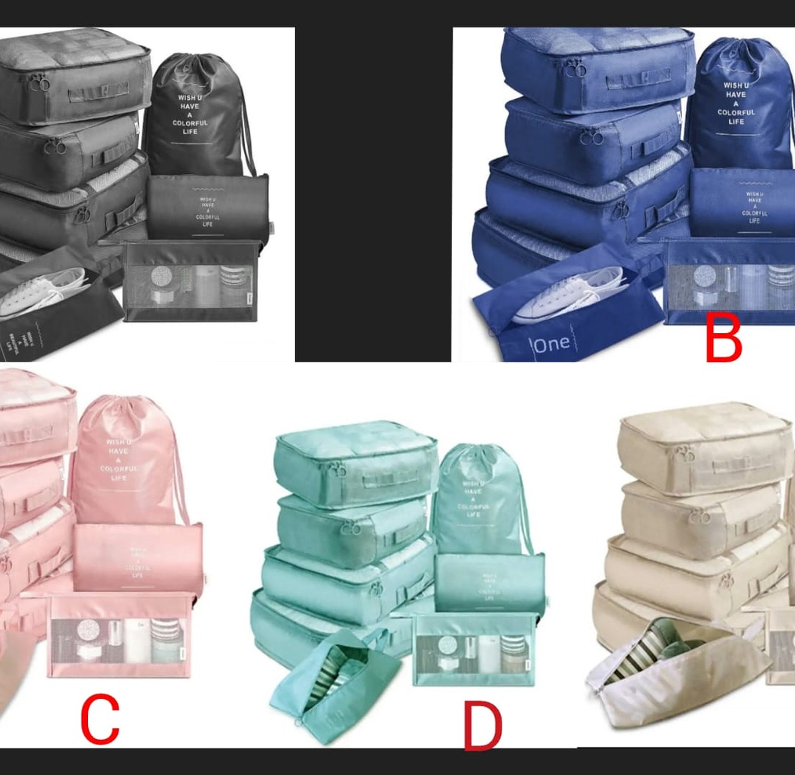 Travel Luggage Organizer Set image