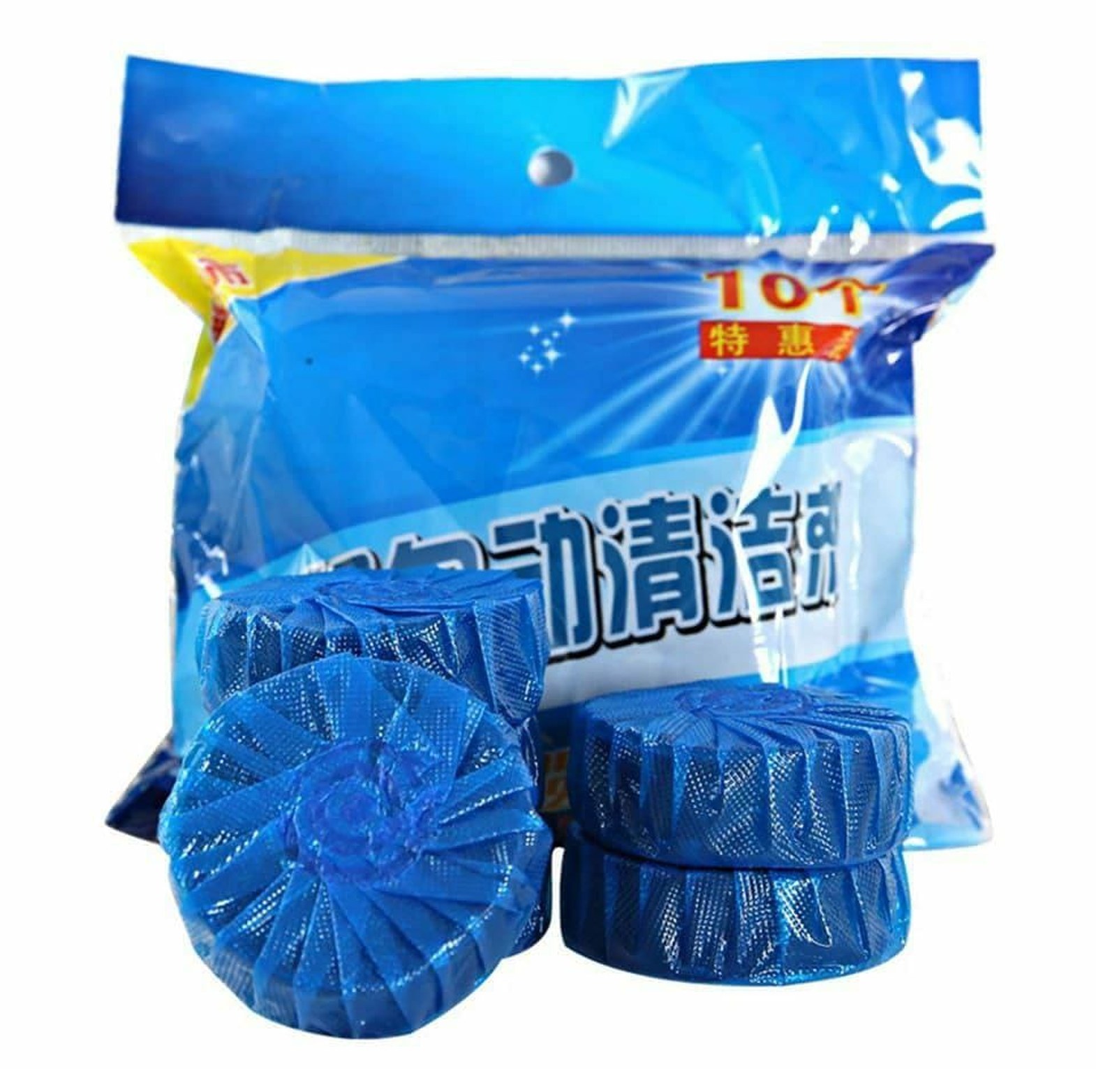 Blue Bubble Automatic Toilet Cleaner Tablets (10-Pack) – Hard Water Stain Remover & Deodorizer image