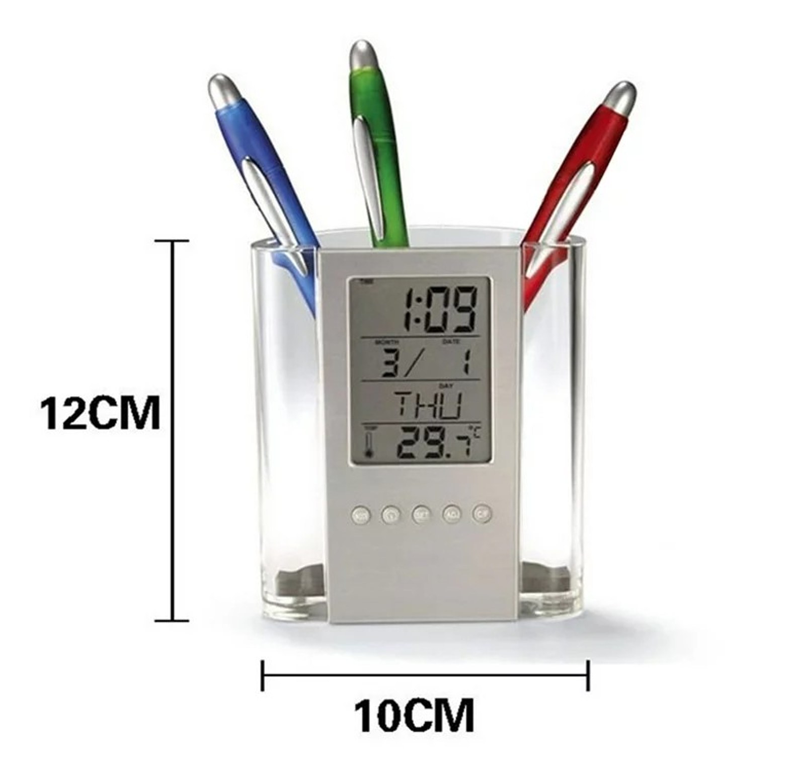 Digital Clock Pen Holder image