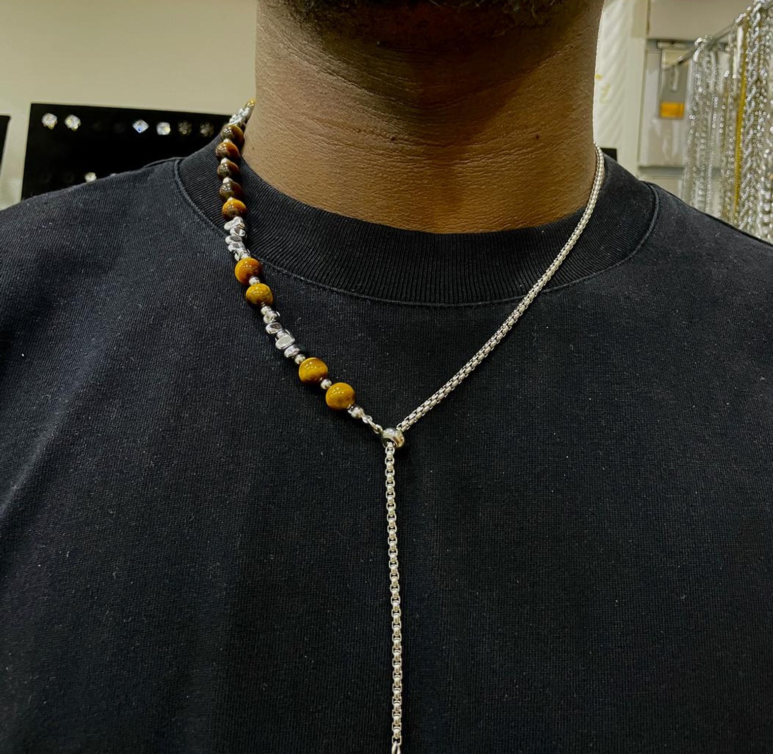 Golden Amber Asymmetric Y-Chain image