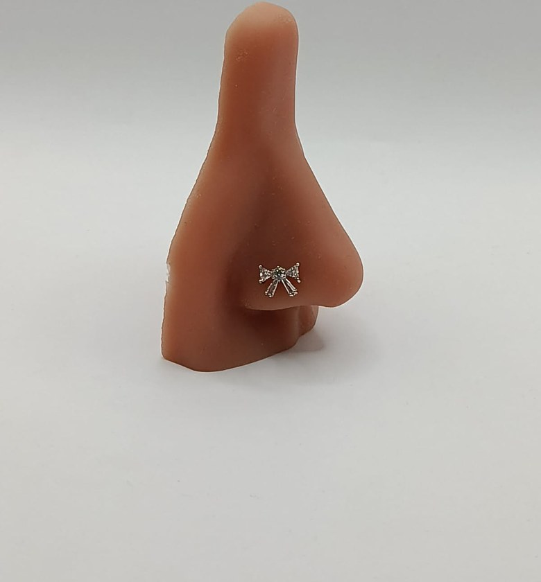   Crystal Bow Nose Ring image