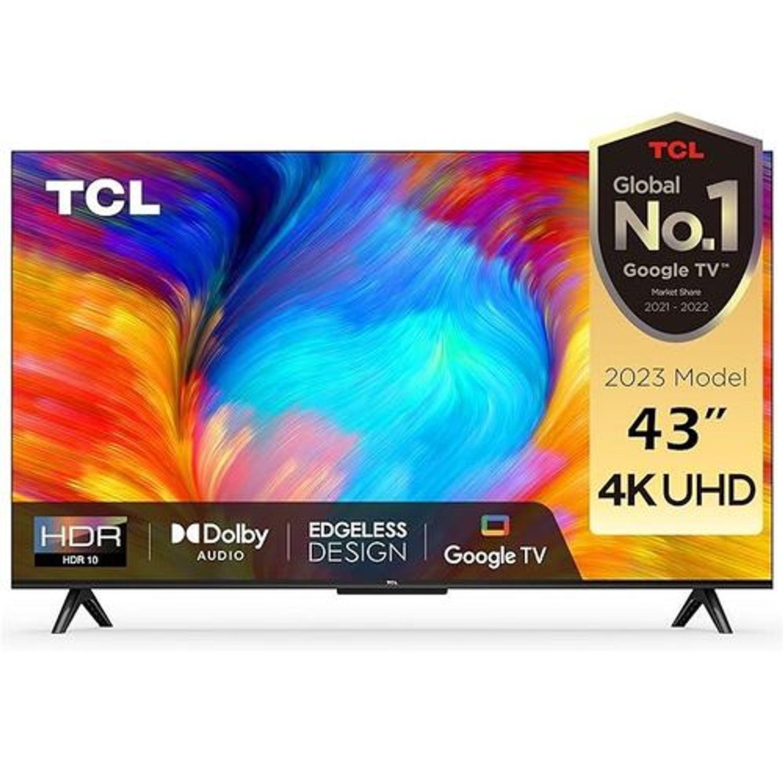 TCL 43" INCH, P635 UHD 4K,Google/Android TV,NETFLIX/YOUTUBE-BLUETOOTH+2YRS WARRANTY image