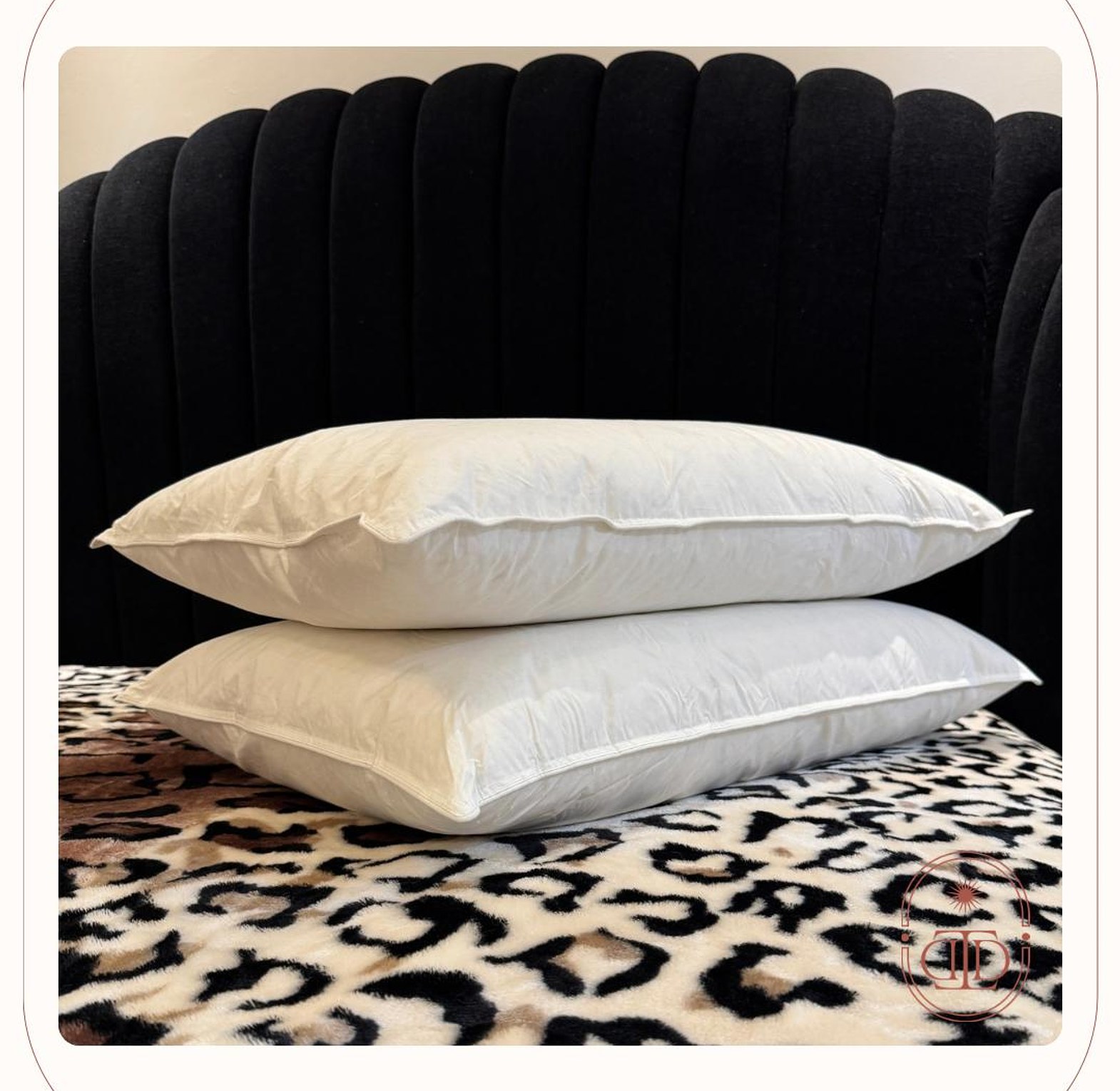 Feather filled bed pillow inserts  (48*74cm) image
