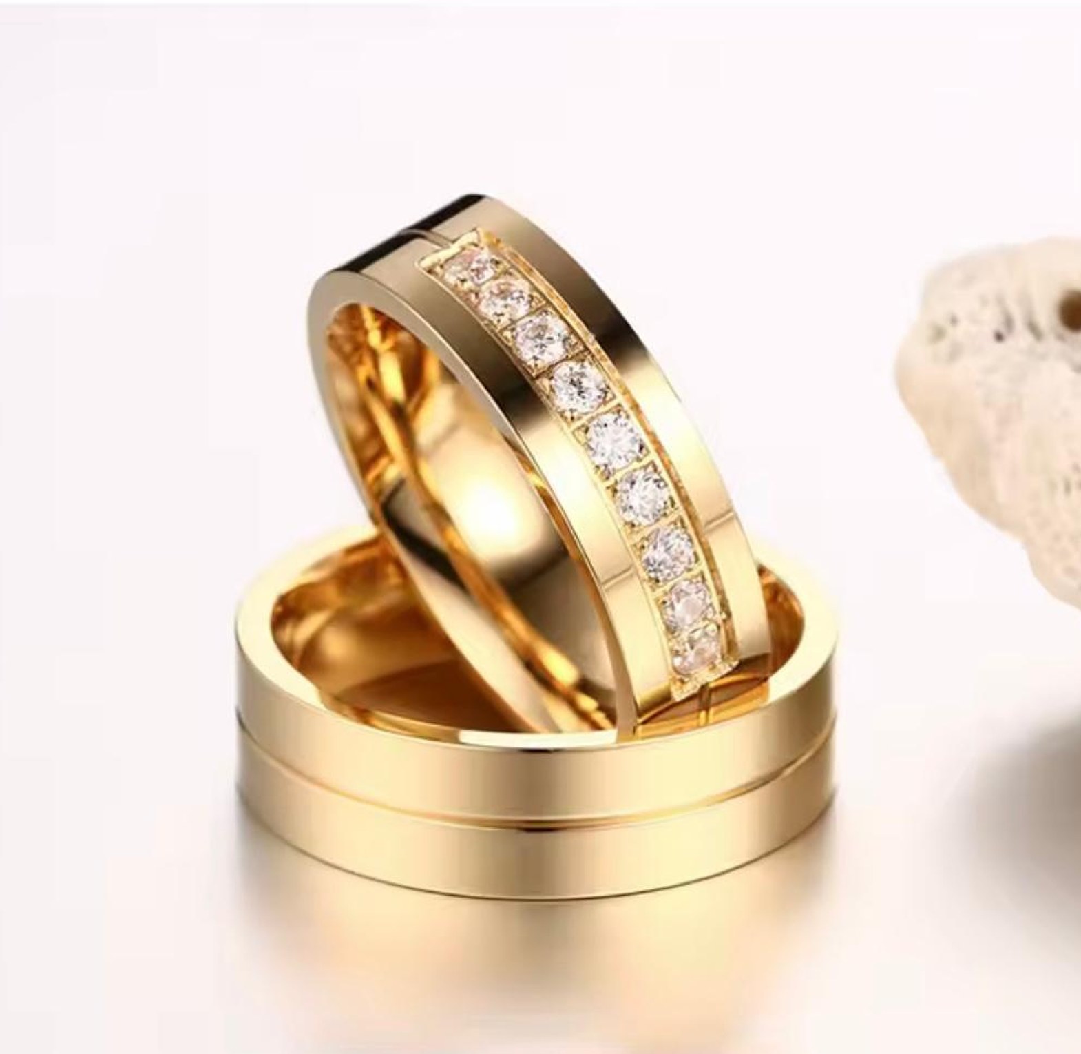 The Vows Collection Pave Band Set image