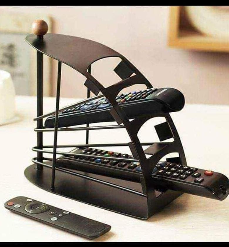 Metallic Tv Remote Control Holder and Rack image