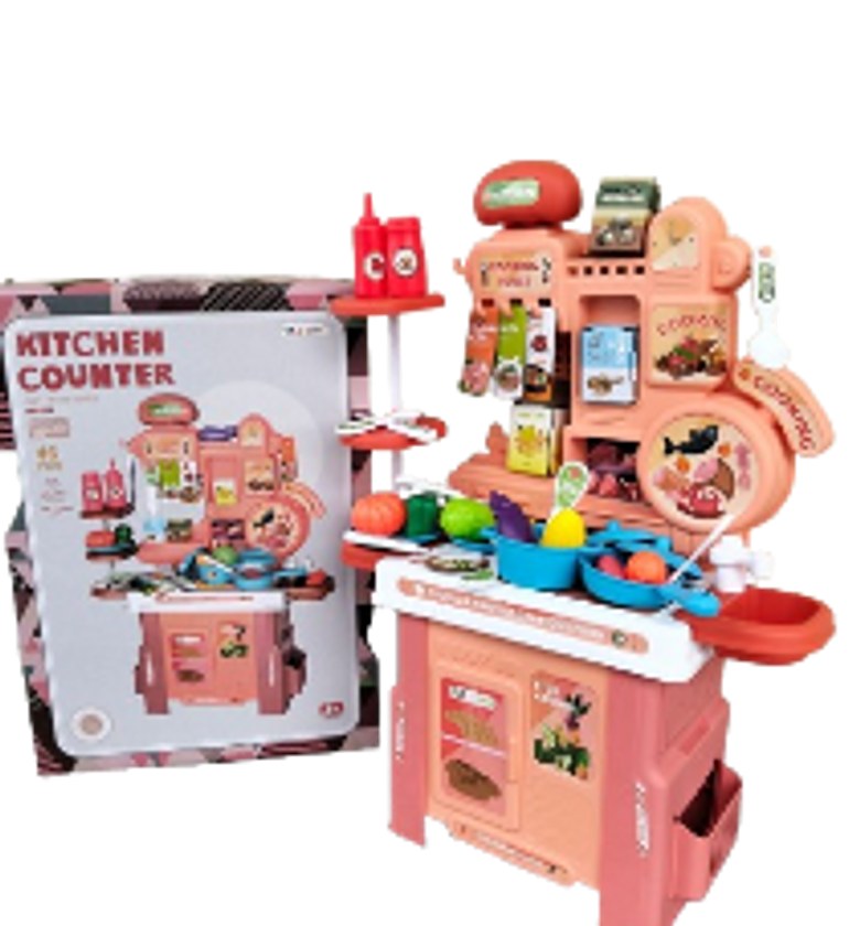 46 PCS Pretend Play Kids Kitchen Set image