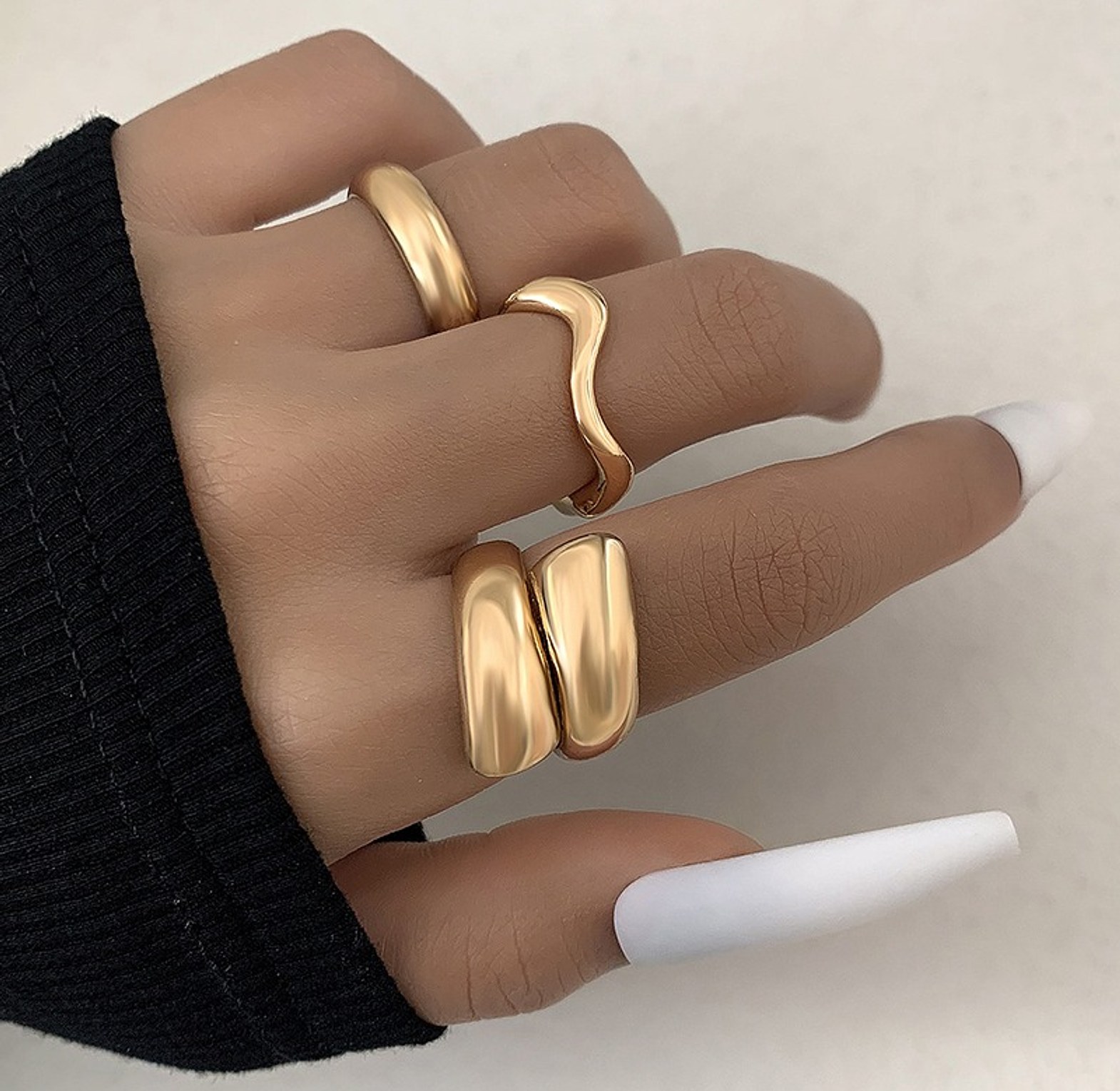 Wavy  Ring Set image