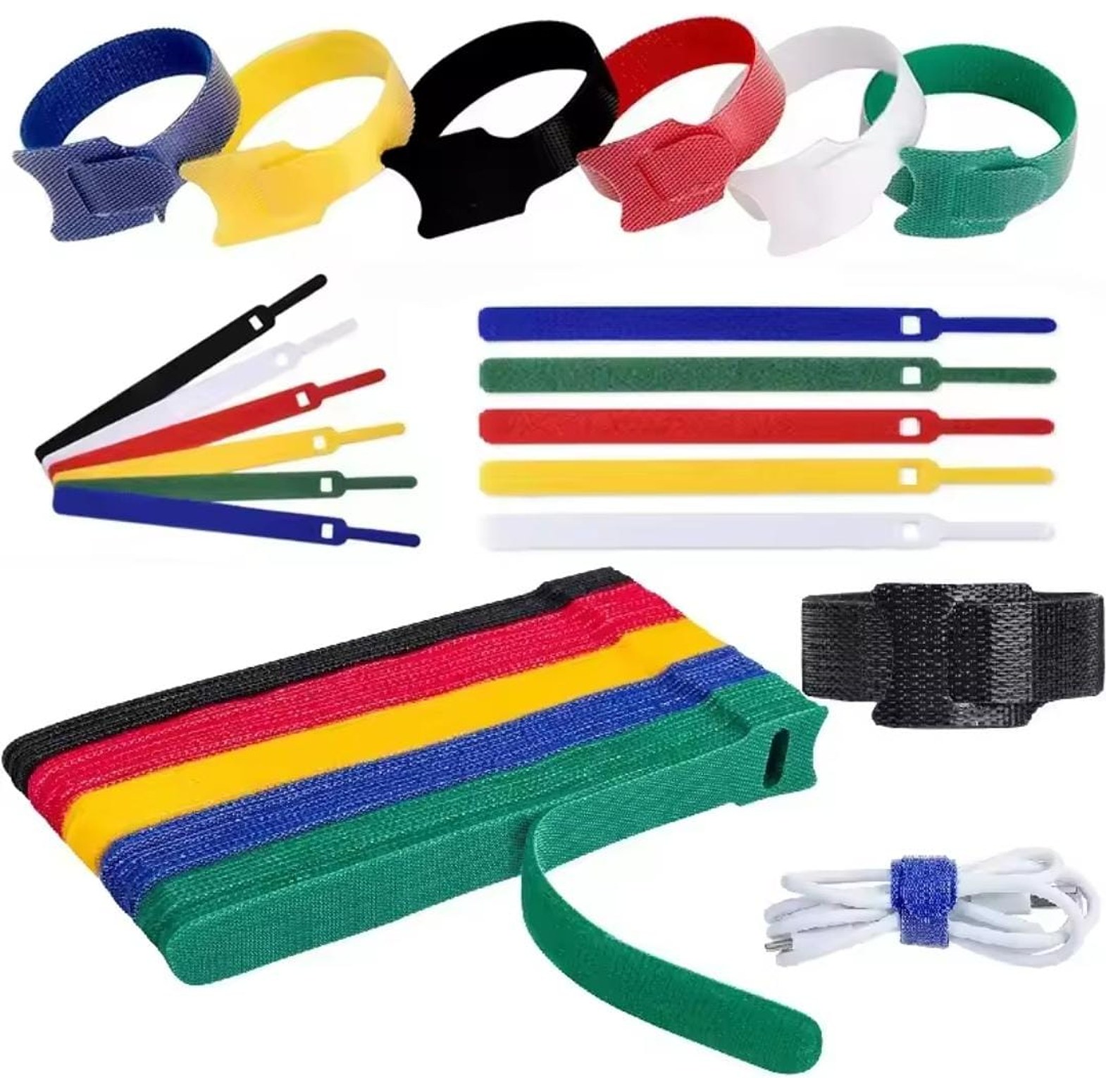 10 Piece Cable Organizer Ties Set image