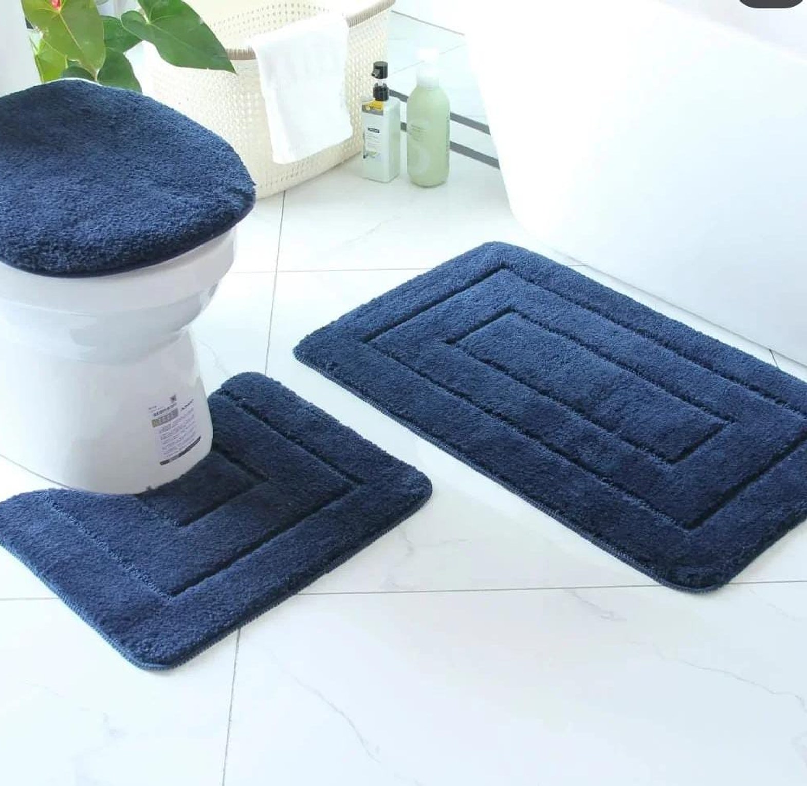 3pcs Bathroom mat image