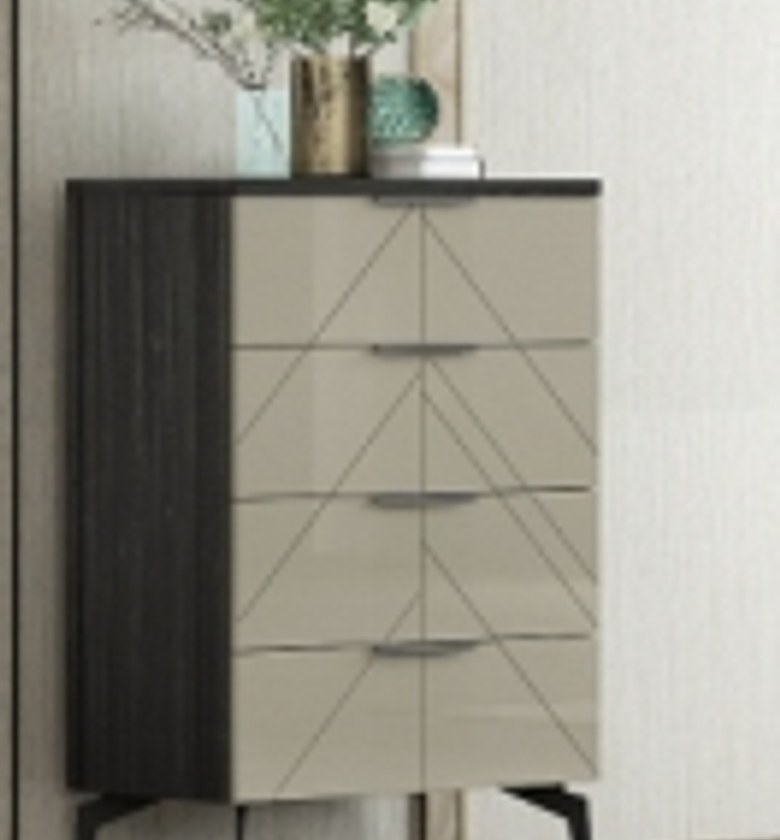 CHEST 4 DRAWER GREY  image