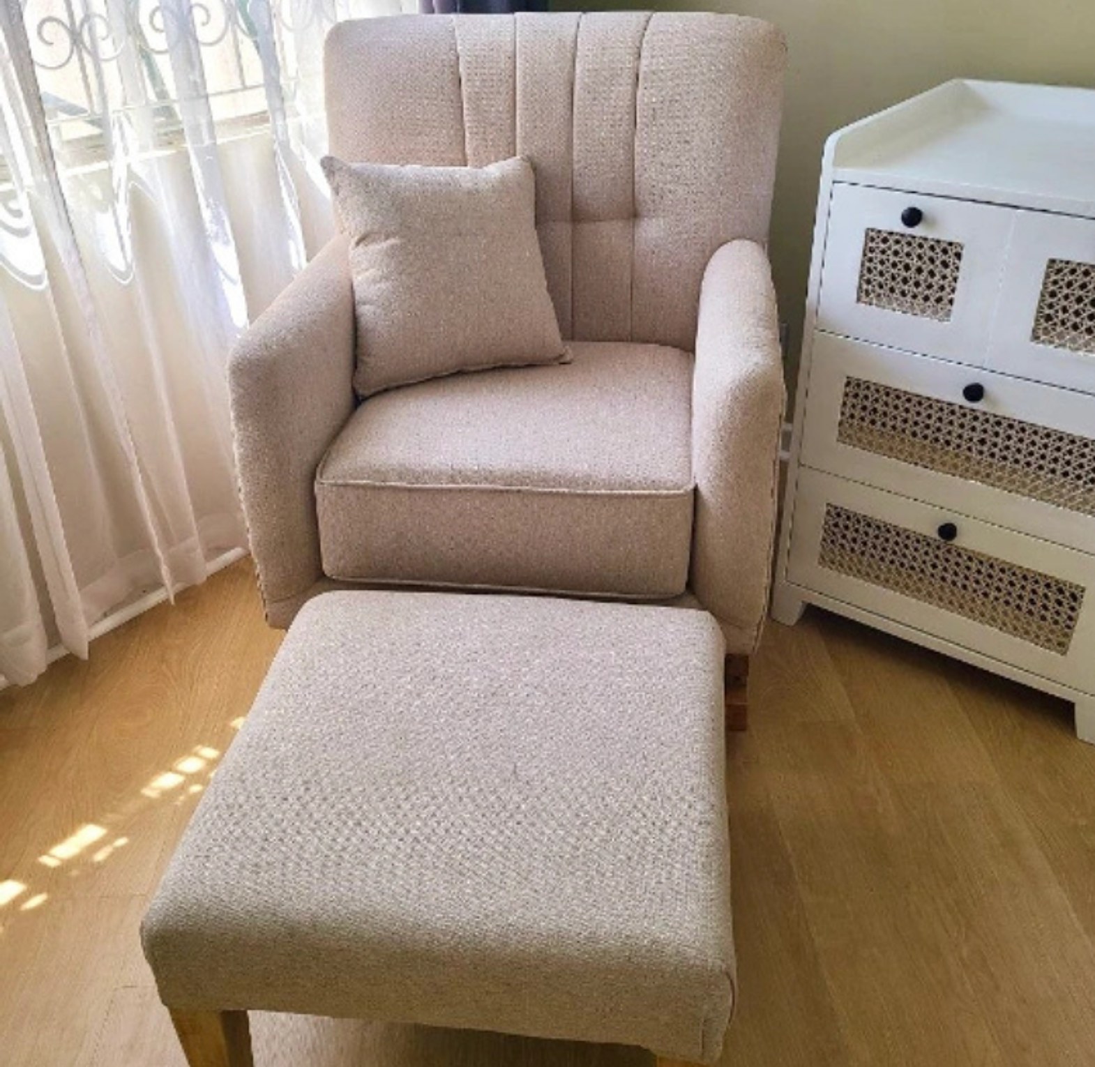 Plush RockingChair &ottoman  image