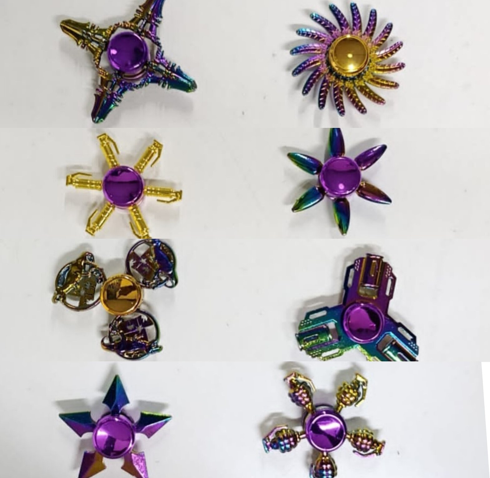 Metallic Fingertip Fidget Spinner Toy image
