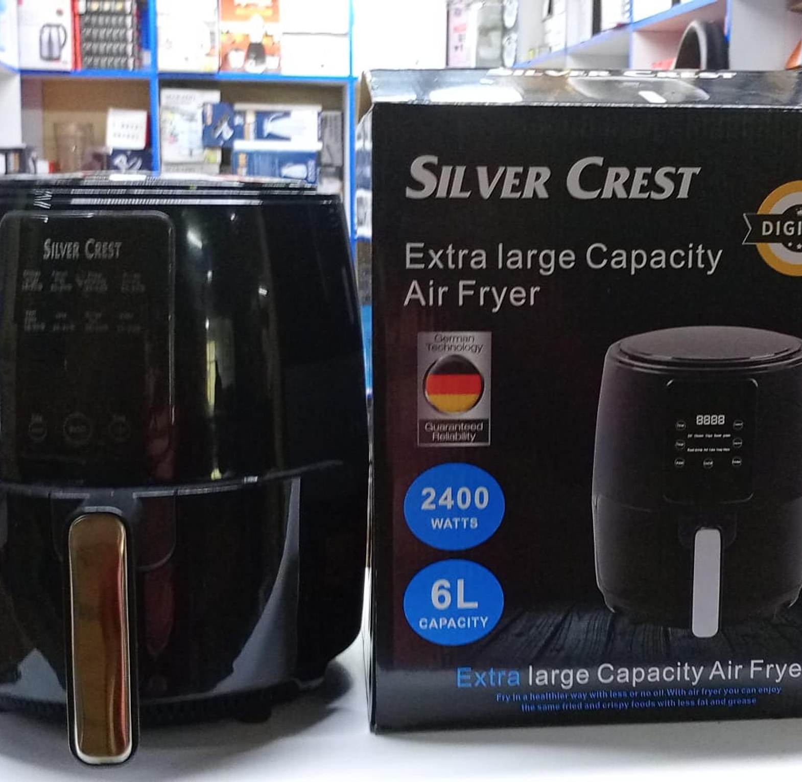 Quality Affordable Silver Crest Visible Air Fryer Capacity 6L With 8-preset Programs (110/220V) image